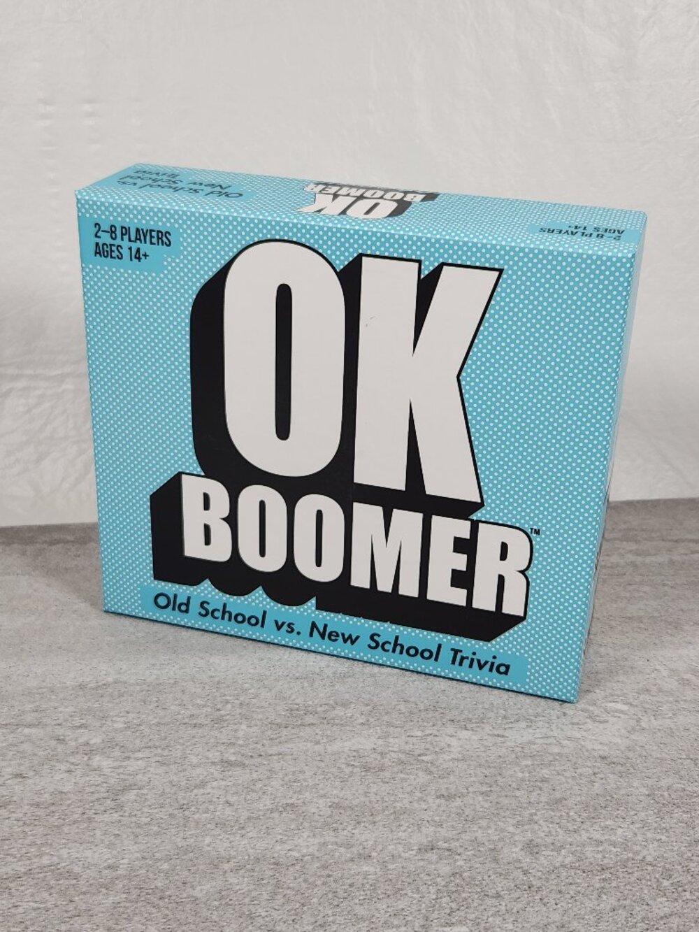 OK Boomer Old School VS New School Trivia Adult Game Blue Sky 220 Cards 14+